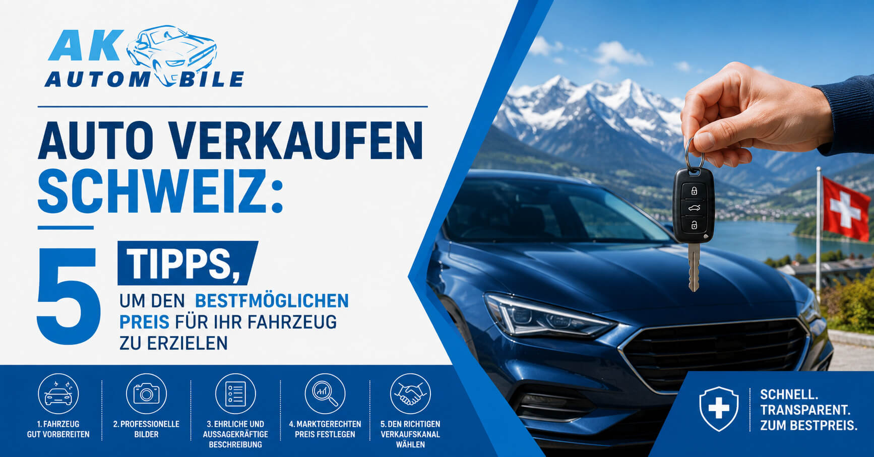 So verkaufen Sie Ihr Auto in der Schweiz zum besten Preis